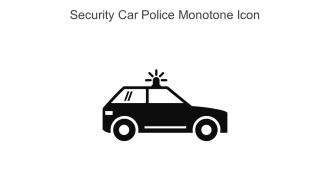 Security Car Police Monotone Icon In Powerpoint Pptx Png And Editable Eps Format