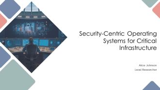 Security Centric Operating Systems For Critical Infrastructure PPT Mockup AT