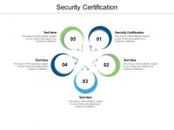 Security certification ppt powerpoint presentation file slides cpb