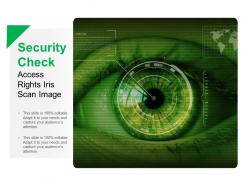 Security Check Access Rights Iris Scan Image