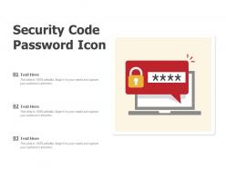 Security code password icon