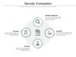 Security comparison ppt powerpoint presentation ideas infographics cpb