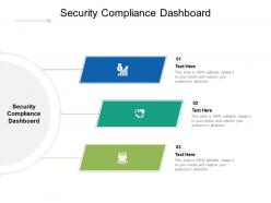 Security compliance dashboard ppt powerpoint presentation layouts infographics cpb