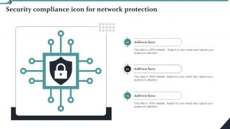 Security Compliance Icon For Network Protection