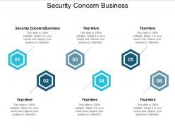 Security concern business ppt powerpoint presentation icon templates cpb