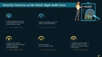 Security Concern Of Audit Cost At A Hotel Training Ppt