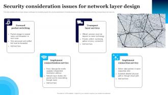 Security Consideration Issues For Network Layer Design
