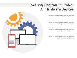 Security controls to protect all hardware devices