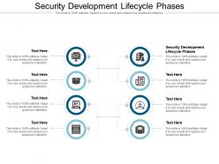 Security development lifecycle phases ppt presentation layouts topics cpb