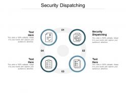 Security dispatching ppt powerpoint presentation ideas templates cpb