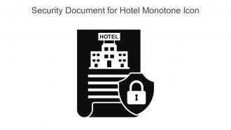 Security Document For Hotel Monotone Icon In Powerpoint Pptx Png And Editable Eps Format
