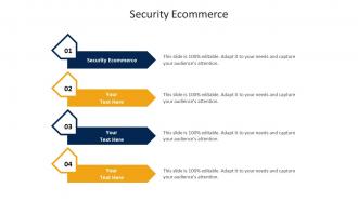 Security Ecommerce Ppt Powerpoint Presentation Professional Graphics Template Cpb