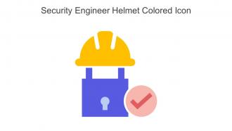 Security Engineer Helmet Colored Icon In Powerpoint Pptx Png And Editable Eps Format