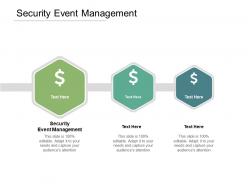Security event management ppt powerpoint presentation styles infographics cpb