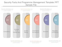 Security facts and programme management template ppt sample file