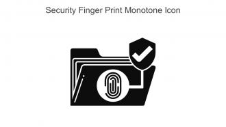 Security Finger Print Monotone Icon In Powerpoint Pptx Png And Editable Eps Format