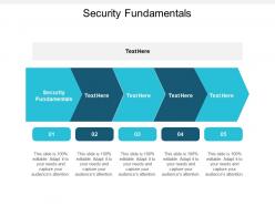 Security fundamentals ppt powerpoint presentation model graphic images cpb