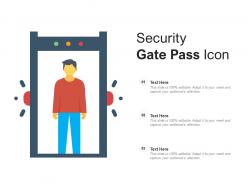 Security gate pass icon