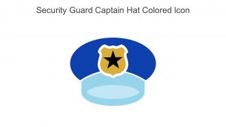 Security Guard Captain Hat Colored Icon In Powerpoint Pptx Png And Editable Eps Format