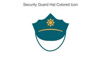 Security Guard Hat Colored Icon In Powerpoint Pptx Png And Editable Eps Format