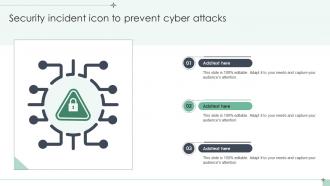 Security Incident Icon To Prevent Cyber Attacks