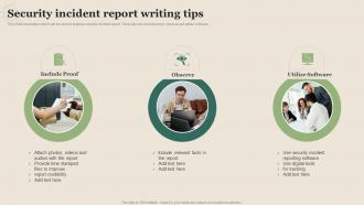Security Incident Report Writing Tips