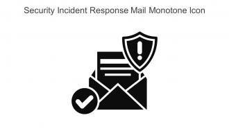 Security Incident Response Mail Monotone Icon In Powerpoint Pptx Png And Editable Eps Format