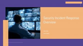 Security Incident Response Overview PPT Summary ACP