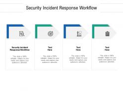 Security incident response workflow ppt powerpoint presentation inspiration templates cpb