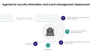 Security Information And Event Management Deployment Complete Deck Ppt Sample Impactful Professional