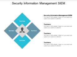 Security information management siem ppt powerpoint presentation layouts gridlines cpb