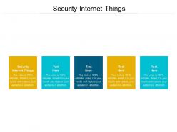 Security internet things ppt powerpoint presentation model templates cpb