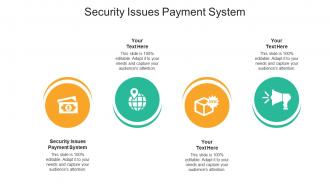 Security issues payment system ppt powerpoint presentation slides visuals cpb