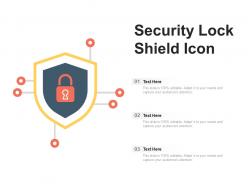 Security lock shield icon