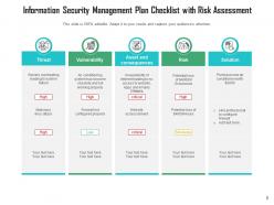 Security management plan measures strategy framework symbol assessment improving