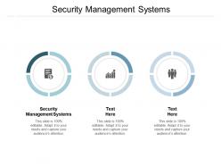 Security management systems ppt powerpoint presentation show themes cpb