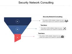 Security network consulting ppt powerpoint presentation gallery example cpb