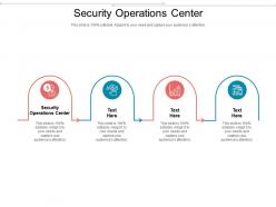 Security operations center ppt powerpoint presentation slides microsoft cpb