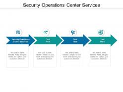 Security operations center services ppt powerpoint presentation outline cpb