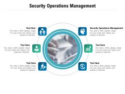 Security operations management ppt powerpoint presentation file ideas cpb