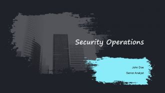 Security Operations PPT Designs AT