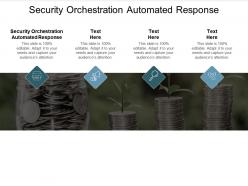 Security orchestration automated response ppt powerpoint presentation gallery example file cpb