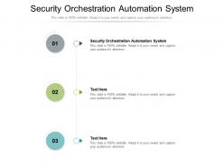 Security orchestration automation system ppt powerpoint presentation professional visuals cpb