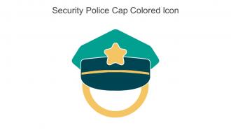 Security Police Cap Colored Icon In Powerpoint Pptx Png And Editable Eps Format