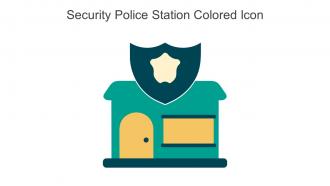 Security Police Station Colored Icon In Powerpoint Pptx Png And Editable Eps Format