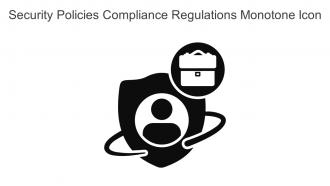 Security Policies Compliance Regulations Monotone Icon In Powerpoint Pptx Png And Editable Eps Format
