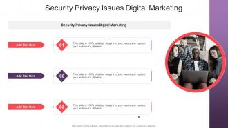 Security Privacy Issues Digital Marketing In Powerpoint And Google Slides Cpb