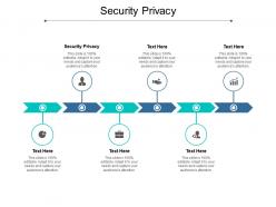 Security privacy ppt powerpoint presentation model visual aids cpb