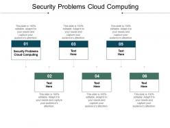 Security problems cloud computing ppt powerpoint presentation infographic template cpb