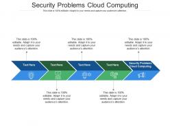 Security problems cloud computing ppt powerpoint presentation portfolio maker cpb